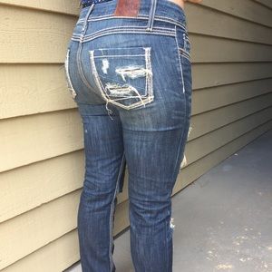 Ladies BKE Denim Size 29 Straight Leg